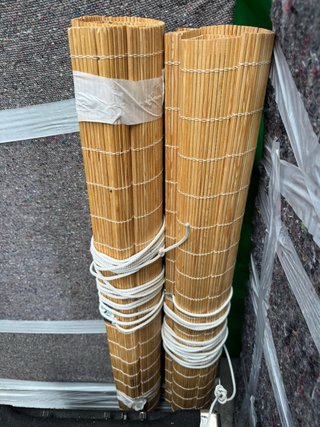 2 Persianas de Madera Enrollables NUEVAS