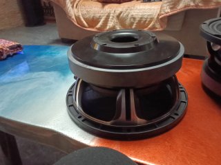 Altavoces negros y plateados De10" de 500w RMS pro