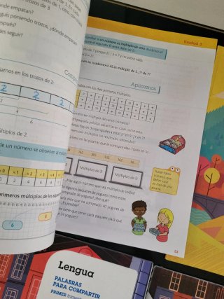 Libros de 4 de primaria de lengua y matemáticas