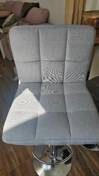 Set de 2 Taburetes Altos Grises