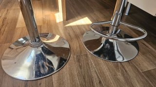Set de 2 Taburetes Altos Grises