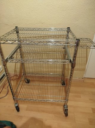 Estantería Carrito Metálico con Ruedas