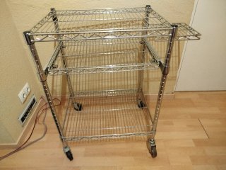 Estantería Carrito Metálico con Ruedas