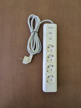 Regleta Philips interruptor proteccion niños 2 Met