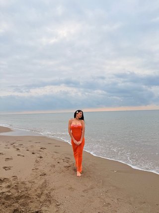 Vestido naranja talla M