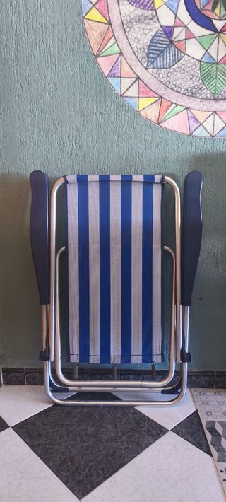 Silla de Playa Plegable de Aluminio