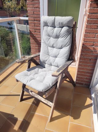 2 Sillas Exterior Reclinables Plegables