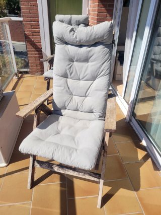 2 Sillas Exterior Reclinables Plegables