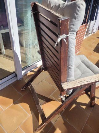 2 Sillas Exterior Reclinables Plegables
