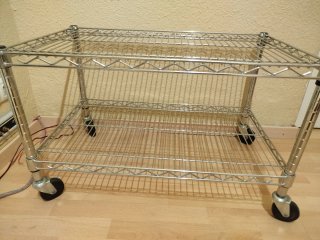 Estantería Carrito Metálico con Ruedas