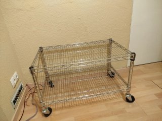 Estantería Carrito Metálico con Ruedas