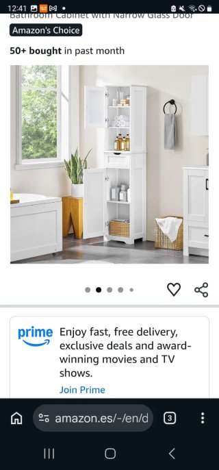 Mueble Auxiliar de Baño Yaheetech Blanco