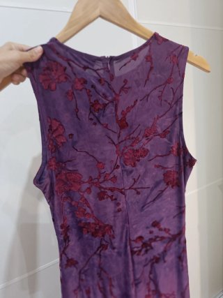 Vestido midi Desigual morado