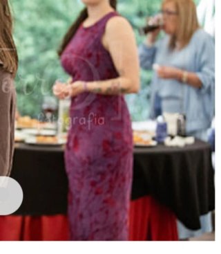 Vestido midi Desigual morado