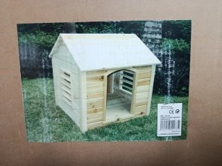Caseta para perro de madera