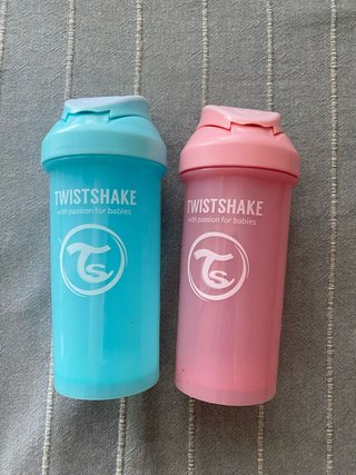 2 Biberones Twistshake con cañita