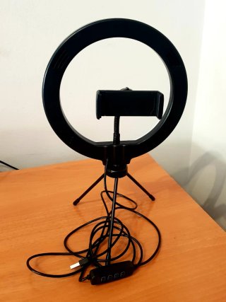 Aro de Luz LED con Soporte para Móvil