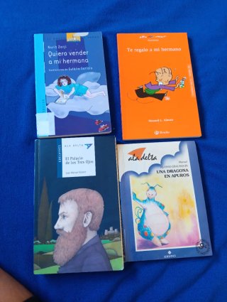 Lote 4 libros infantiles a partir 7 y 8 años