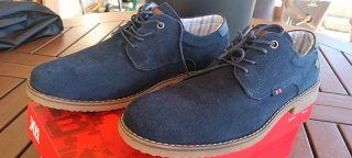 Zapatos de vestir casual azul marino