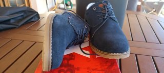 Zapatos de vestir casual azul marino
