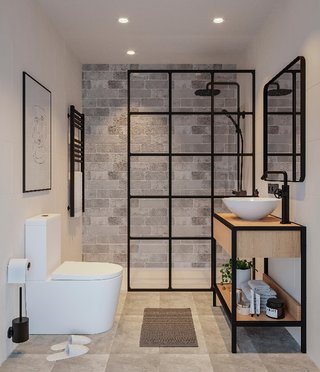 Mueble de baño estilo industrial