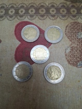 Set de 5 Monedas Conmemorativas de 2 Euros