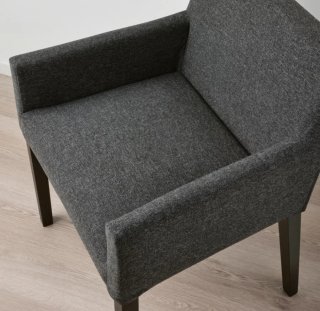Set de 4 Sillas Ikea Marenas Gris Oscuro