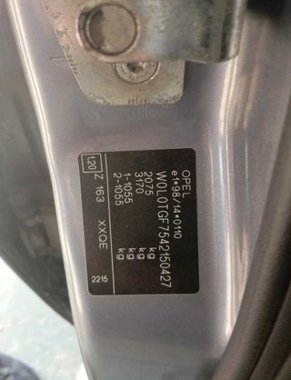 Opel 464158 puerta trasera derecha zafira a blue