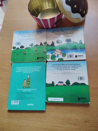 CUATRO cuentos en catalán y REGALO envase.