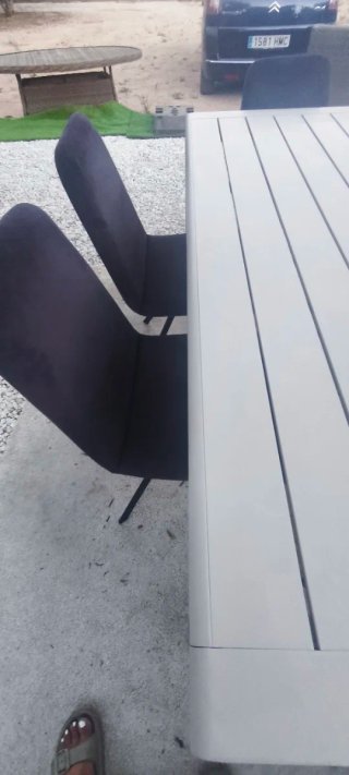 Conjunto de Comedor Exterior , mesa metalica