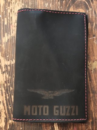 Portadocumenti Moto Guzzi in pelle