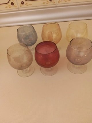 Juego de Jarra y 6 Vasos Vintage