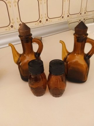 Juego de Jarra y 6 Vasos Vintage