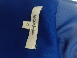 Mono fiesta azul. Elástico y con capa.