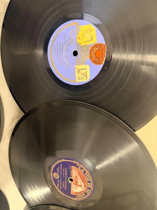 Lote de 11 Discos de Pizarra 78 RPM Antiguos
