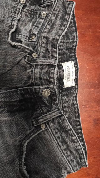 Pull&Bear Jeans Baggy Negros