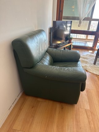 Sillón de Piel Verde