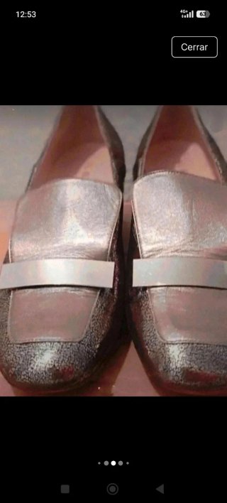 Zapatos Al Bagat dorados/plateados