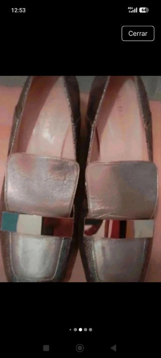 Zapatos Al Bagat dorados/plateados