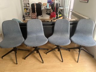 4 Sillas IKEA LÅNGFJÄLL Grises