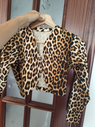 Chaqueta de Niña Estampado Leopardo