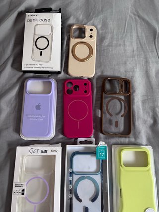 Lote de 8 carcasas para iphone 17 pro