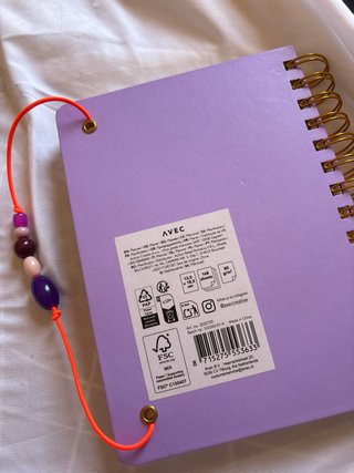 Agenda Morada Flores Journal