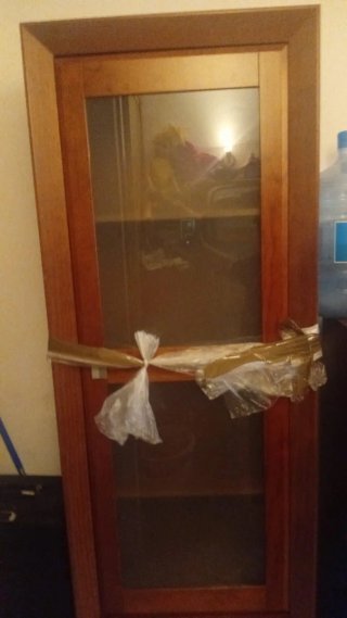 Mueble de Salón con Puerta de Cristal