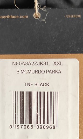 Parka The North Face McMurdo Negra