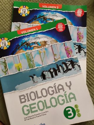 Libros Biología y Geología 3 ESO VOL 1 y 3