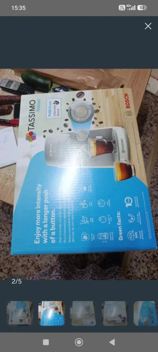 Cafetera Tassimo Bosch Intense One a estrenar