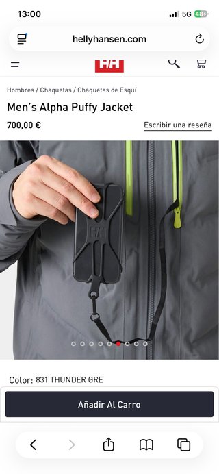 700€--->395€ abrigo helly hansen alpha puffy NUEVO