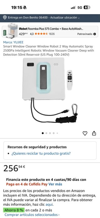 Robot Limpiacristales Automático