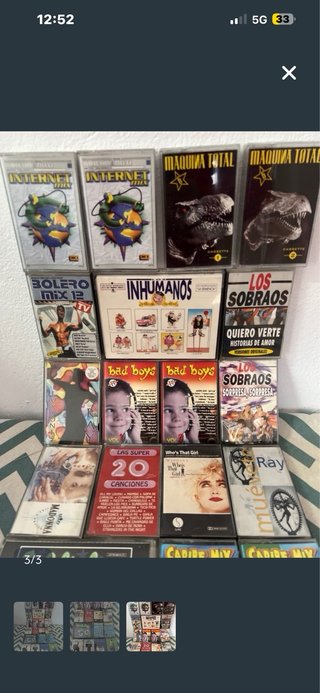 Lote ..9”Casetes Varios Géneros”